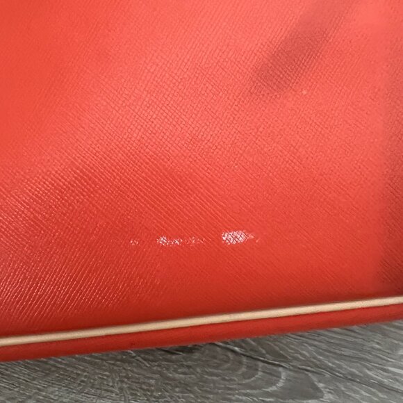 COACH Metro Vermillion Cross Grain Leather Large Tote Bag f31326 - Picture 2 of 7